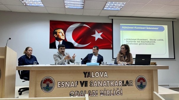 ESNAF VE SANATKÂRLAR ODA SEKRETERLERİNE EĞİTİM SEMİNERİ YAPILDI